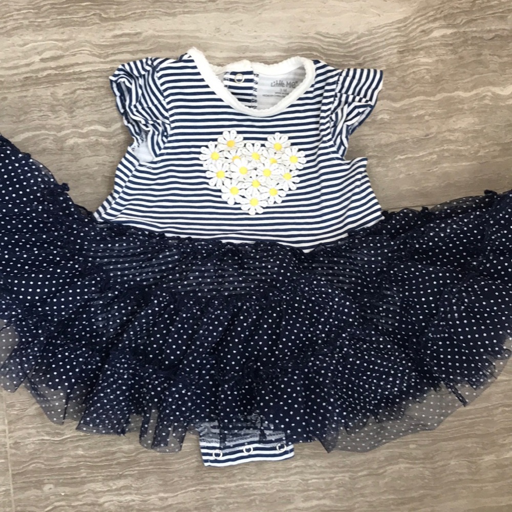 Navy and white nautical dress
